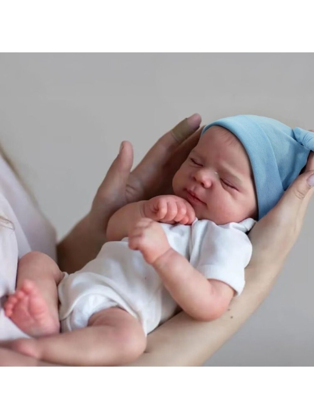 18 Inch Newborn Realistic Reborn Baby Dolls Boy Sleeping Baby Dolls for Age 3+